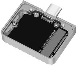 Externes SSD-Gehäuse, geöffnet