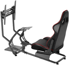 Racing-Simulator Cockpit mit Monitorhalterung