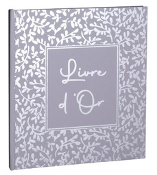 Livre d'or AutentiK, 190 x 210 mm, bleu gris