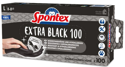 Vinyl-Handschuh Extra Black, Verpackung
