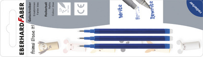 Mine de rechange pour stylo encre gel Animal Erase it!
