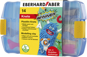 Pâte à modeler WINNER, boîte en plastique de 14