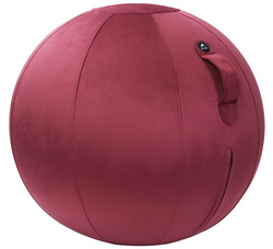 Sitzball "MHBALL" - Veloursstoff, bordeaux