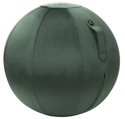 Sitzball "MHBALL" - Veloursstoff, smaragdgrün