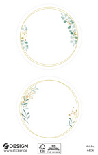  Haushalts-Etiketten, rund