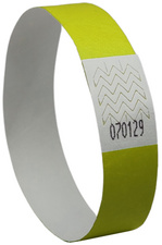 Bracelet imprimable, jaune fluo