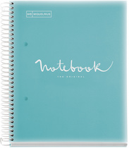 Cahier à spirale "Notebook EMOTIONS 8", bleu ciel