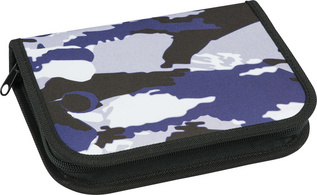 Schüleretui Camouflage, grau