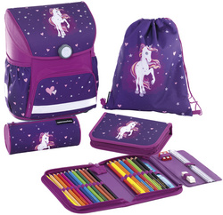 Schulranzen-Set EFAlino Einhorn, 4-teilig