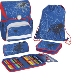 Schulranzen-Set EFAlino Spinne, 4-teilig