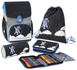 Schulranzen-Set EFAlino Astronaut, 4-teilig