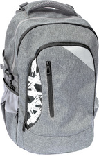 Sac à dos scolaire X-Style, gris/noir