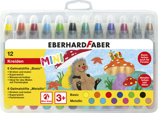 Gelmalstift Basic & Metallic, 12er Kunststoff-Etui