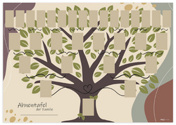Schmuck-Ahnentafel "Illustrierter Baum"