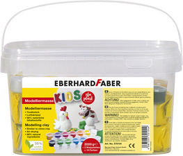 Pâte à modeler EFA plast KIDS + 14 peintures EFA Color, dans un seau