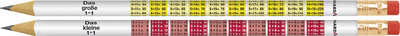 Bleistift 1 x 1, mit Radierer (2 Motive)