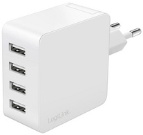 Chargeur secteur USB, blanc