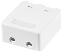 Aufputzdose für Keystone Module, 2-fach