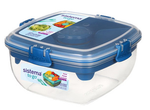 Salatbox SALAD TO GO, ozeanblau