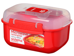 Boîte pour micro-ondes RECTANGULAR, 525 ml