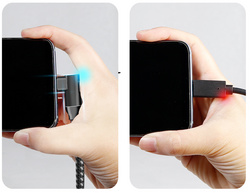gewinkelte USB-C Stecker sorgt für platzsparenden Anschluss