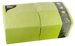 Serviettes bistrot, vert citron