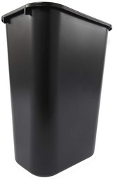   Kunststoff-Papierkorb, 39 Liter, schwarz