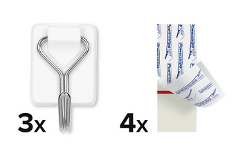 Powerstrips Haken WIRED HOOK SMALL, Inhalt
