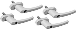 Set de poignées de fenêtre sécurisées, 4 pièces