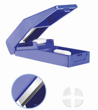 Tabletten-Teiler mit Aufbewahrungsfach