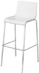 Chaise de bar HARPER, blanc