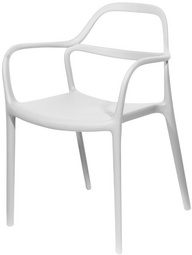 Outdoor-Besucherstuhl NOVA, weiß