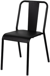 Outdoor-Besucherstuhl ARTY, schwarz