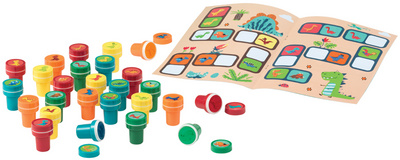 Motivstempel-Set "DINOSAURIER", Inhalt