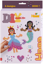  Perles à repasser midi "Princesse et sirène", coffret cadeau