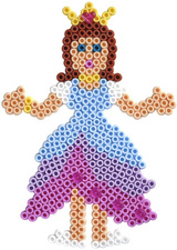 Visuel de référence : perles à repasser midi "Princesse et sirène"