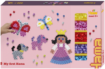 Perles à repasser maxi "Princesse & Co", coffret cadeau