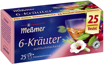 Tee "6-Kräuter", 25er Packung
