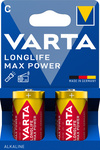 Alkaline Batterie Longlife Max Power, Baby (C), Kartonblister