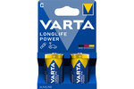 Alkaline Batterie Longlife Power, Baby (C), 2er Blister