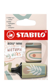 Surligneur BOSS(R) MINI Naturevibes, étui carton de 3