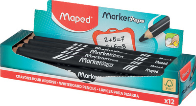 Whiteboard-Marker Marker'Peps, schwarz, 12er Display