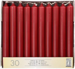 Bougies de table, 21 mm, bourdeaux