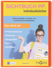 Präsentations-Sichtbuch "School", orange