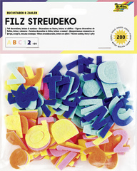 Filz-Streudeko "Buchstaben & Zahlen"