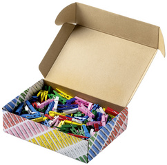Holzklammern-Mix BASIC Jumbobox, offen