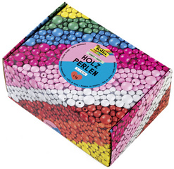 Holzperlen-Mix BASIC Jumbobox