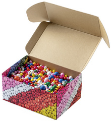 Holzperlen-Mix BASIC Jumbobox, offen