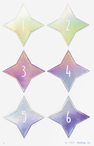 Stickers pour calendrier de l'Avent "SPARKS IRIDESCENT"