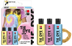 Batikfarben-Set TIE DYE, Pastellfarben